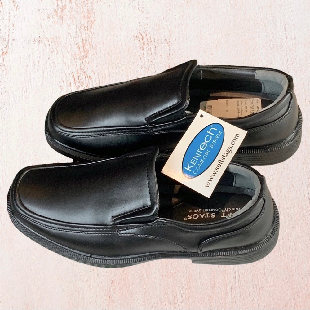 New in Box Soft Stags Kentech Comfort System Black Vega Mason Shoes Men 9